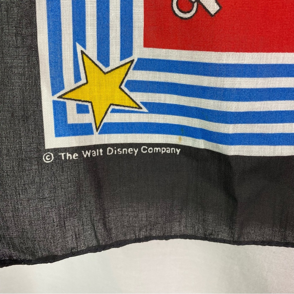 Vintage Disney Mickey Mouse Yacht Club Scarf Bandana - Picture 2 of 5